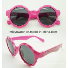 New Fashion Plastic Circular Shape Kids Sunglasses (CJ001)